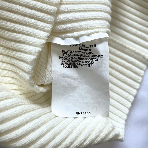 MAXMARA WEEKEND CREAM KNIT FRONT BOW COQUETTE GIRL TOP -S - Picture 9 of 9